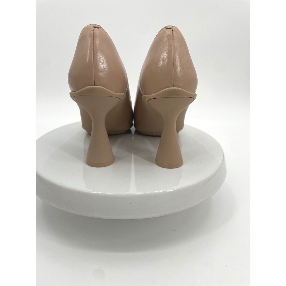 Cole Haan Pumps Women 8B Nude Leather Flared Heel Pointed Toe Grand 360 - Picture 7 of 10